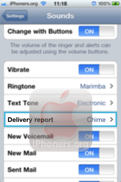 Delivery Report sounds