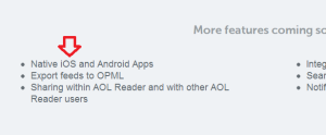 AOL Reader iOS