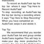 Audiotask for iPhone