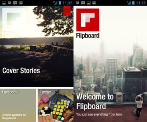 Screenshot of Flipboard in Android